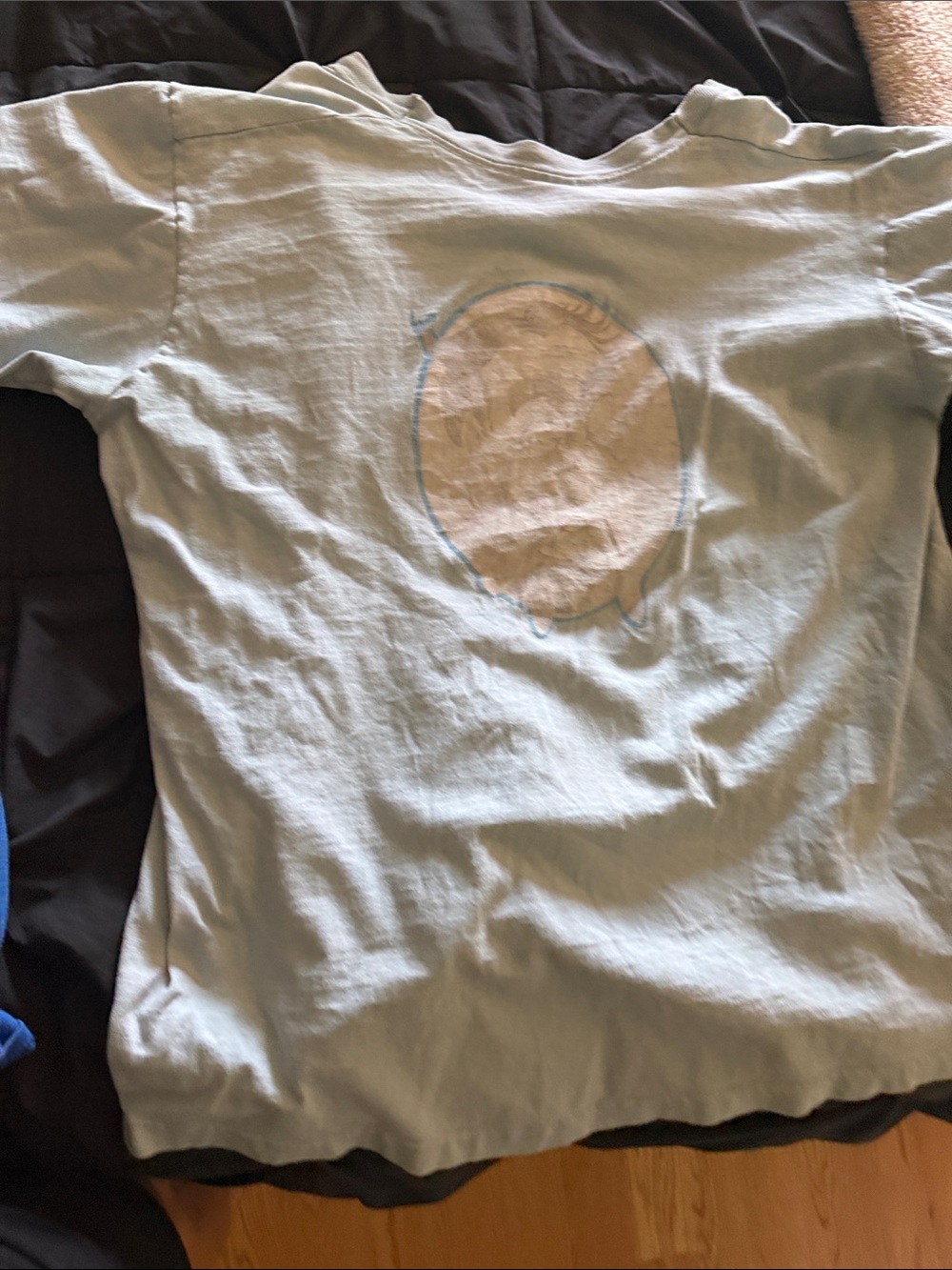 Light Blue Graphic Tee - Unbranded